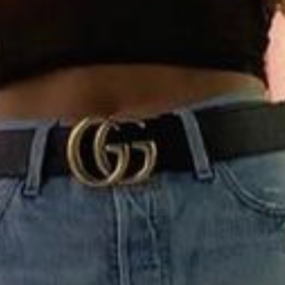 Gucci Leather Belt with Double G